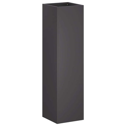 Plantenbak Zwart 20 x 20 x 75 cm Koudgewalst staal