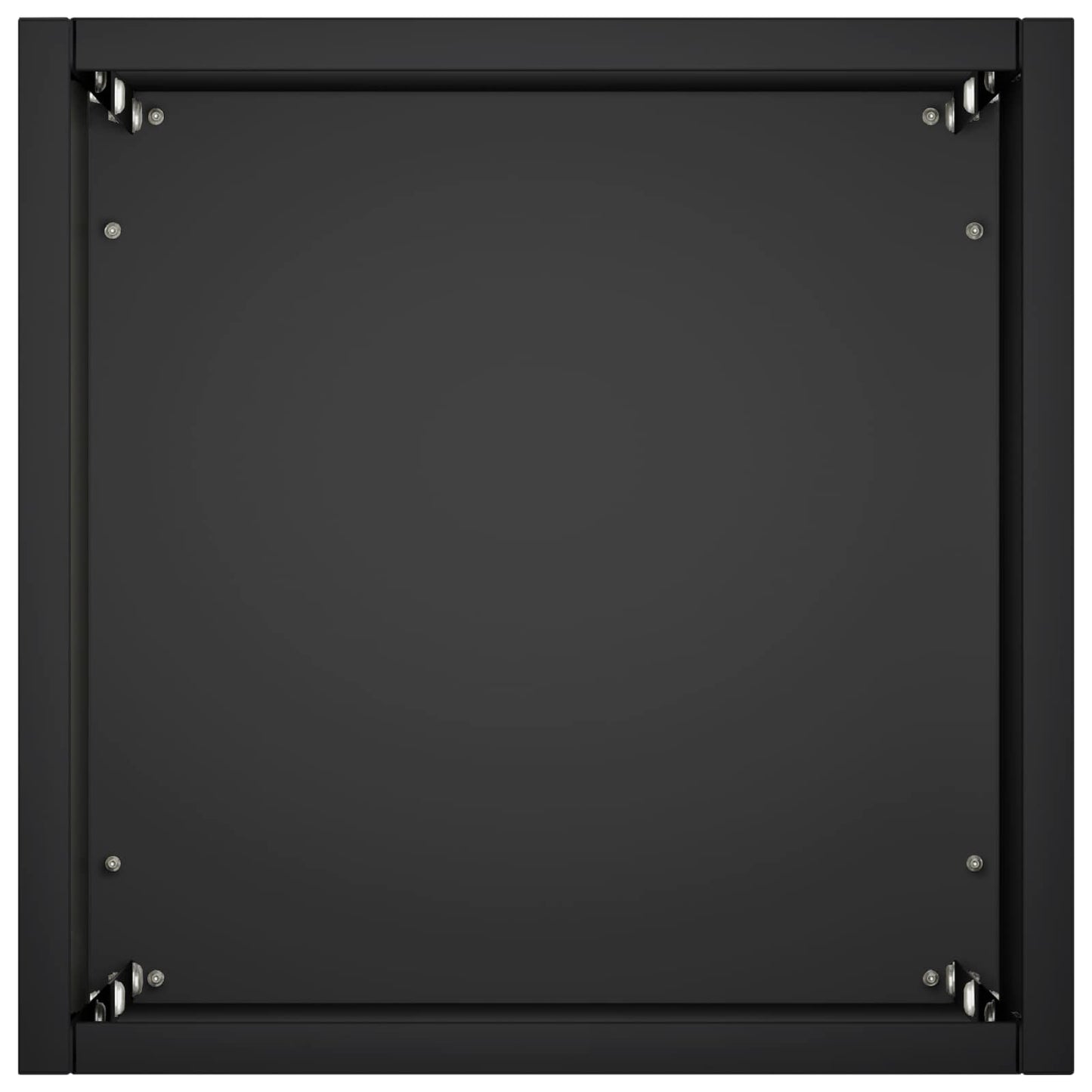 Plantenbak Zwart 20 x 20 x 75 cm Koudgewalst staal