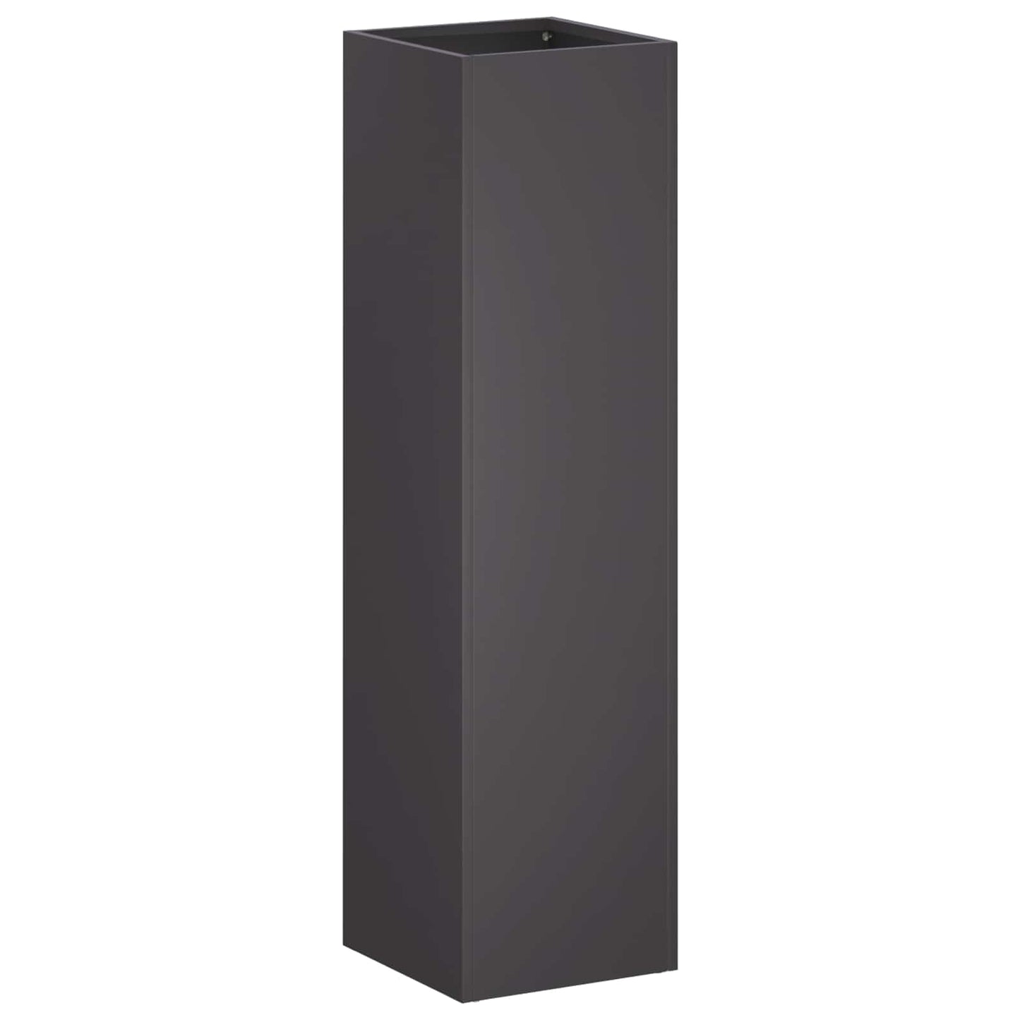 Plantenbak 2 st Zwart 20 x 20 x 75 cm Koudgewalst staal