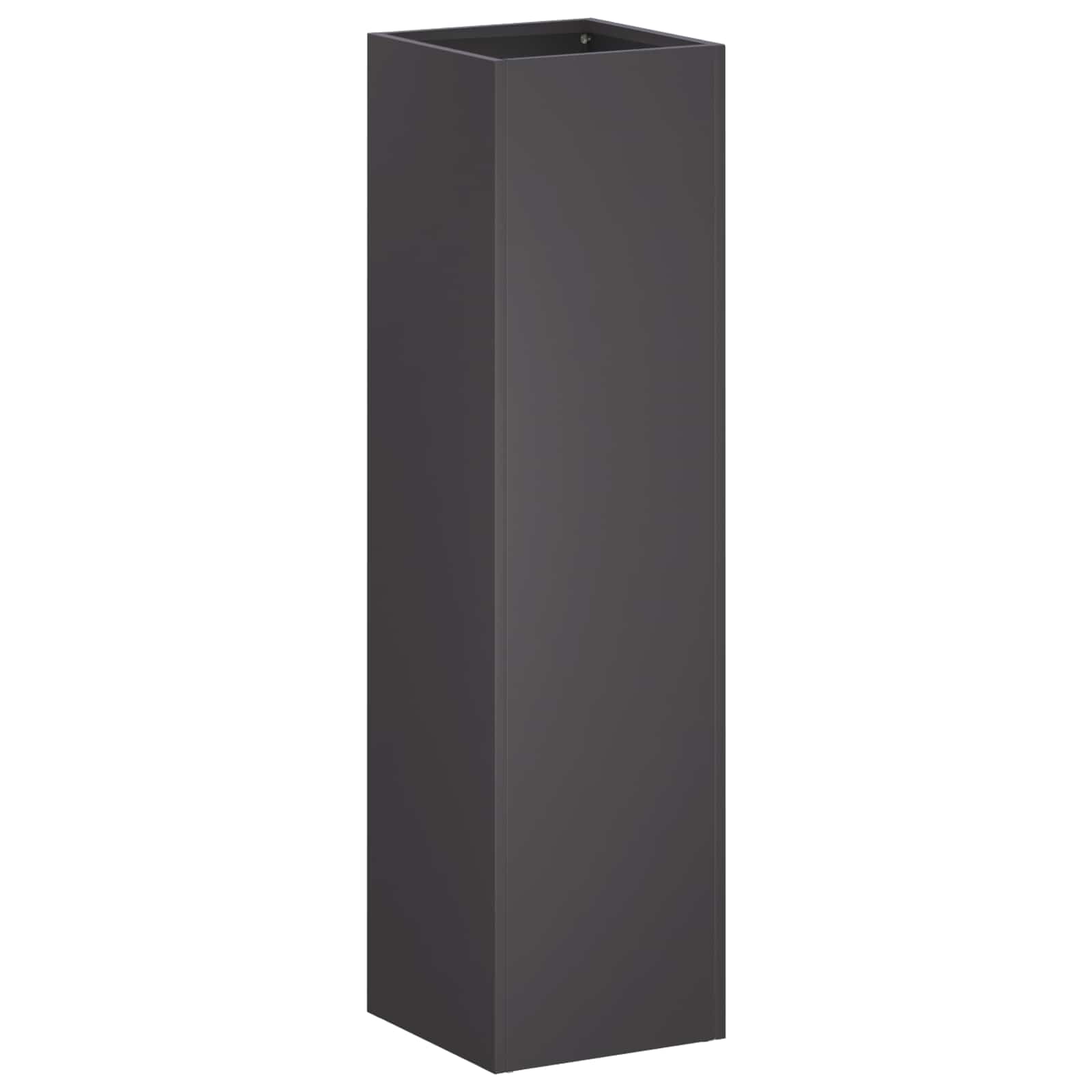 Plantenbak 2 st Zwart 20 x 20 x 75 cm Koudgewalst staal