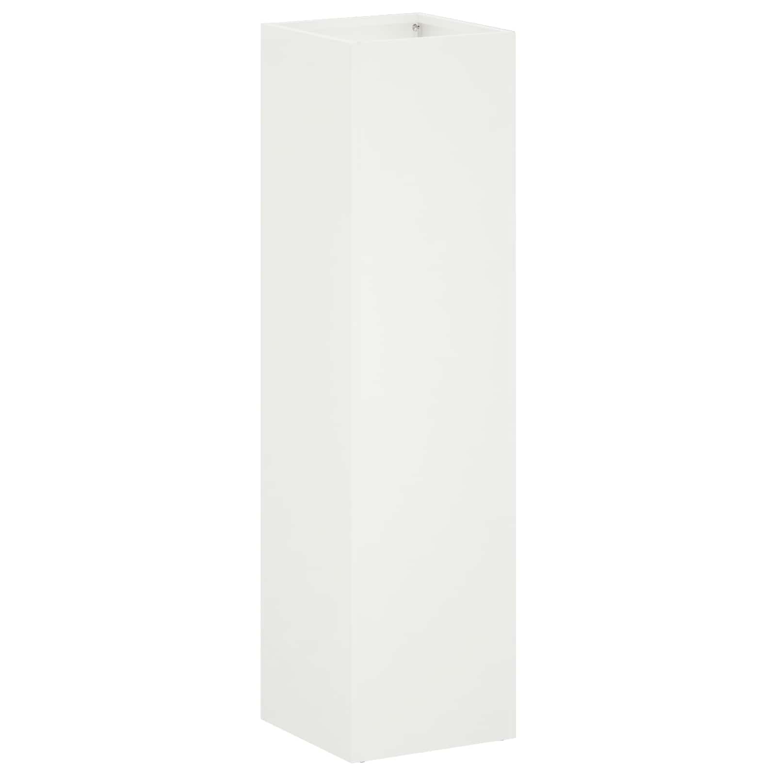 Plantenbak Wit 20 x 20 x 75 cm Koudgewalst staal