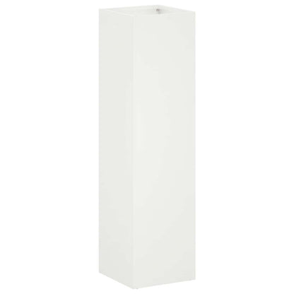 Plantenbak Wit 20 x 20 x 75 cm Koudgewalst staal