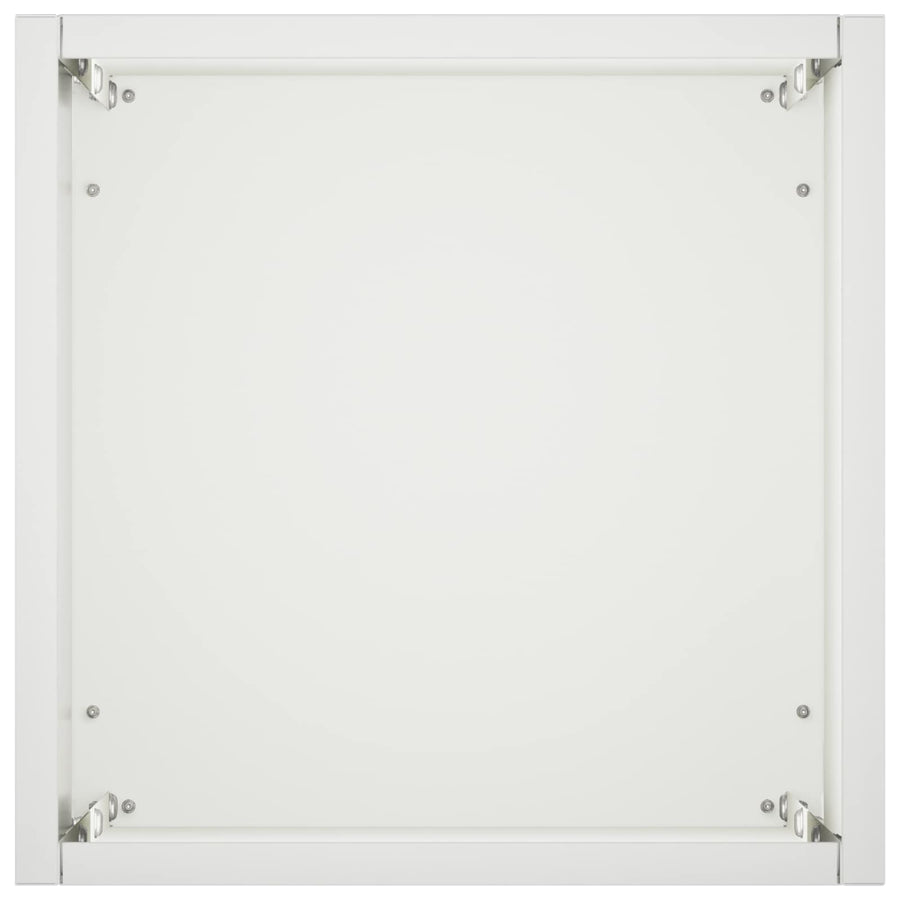 Plantenbak Wit 20 x 20 x 75 cm Koudgewalst staal