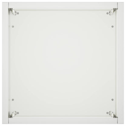 Plantenbak 2 st Wit 20 x 20 x 75 cm Koudgewalst staal