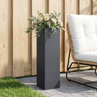 Plantenbak 20x20x75 cm antraciet koudgewalst staal