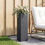 Plantenbak 20x20x75 cm antraciet koudgewalst staal