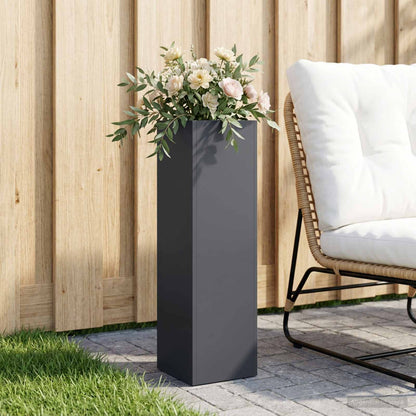 Plantenbak Antraciet 20 x 20 x 75 cm Koudgewalst staal