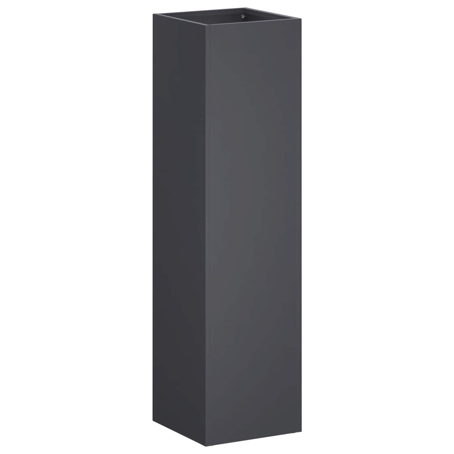 Plantenbak 2 st Antraciet 20 x 20 x 75 cm Koudgewalst staal