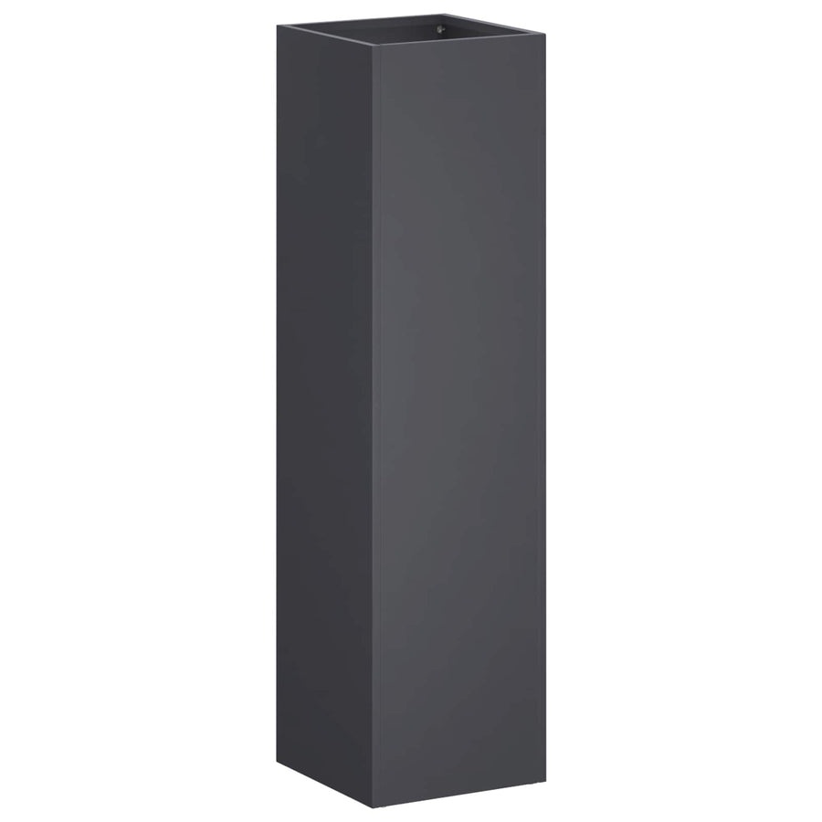 Plantenbak 2 st Antraciet 20 x 20 x 75 cm Koudgewalst staal
