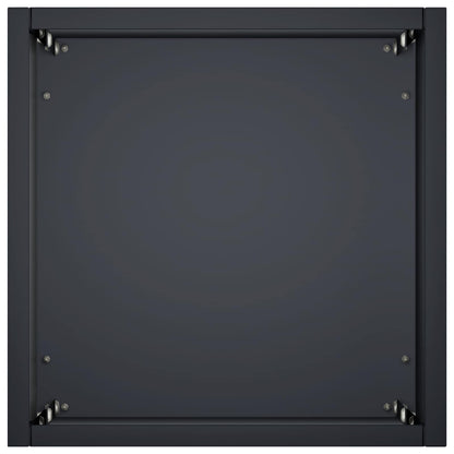 Plantenbak 2 st Antraciet 20 x 20 x 75 cm Koudgewalst staal