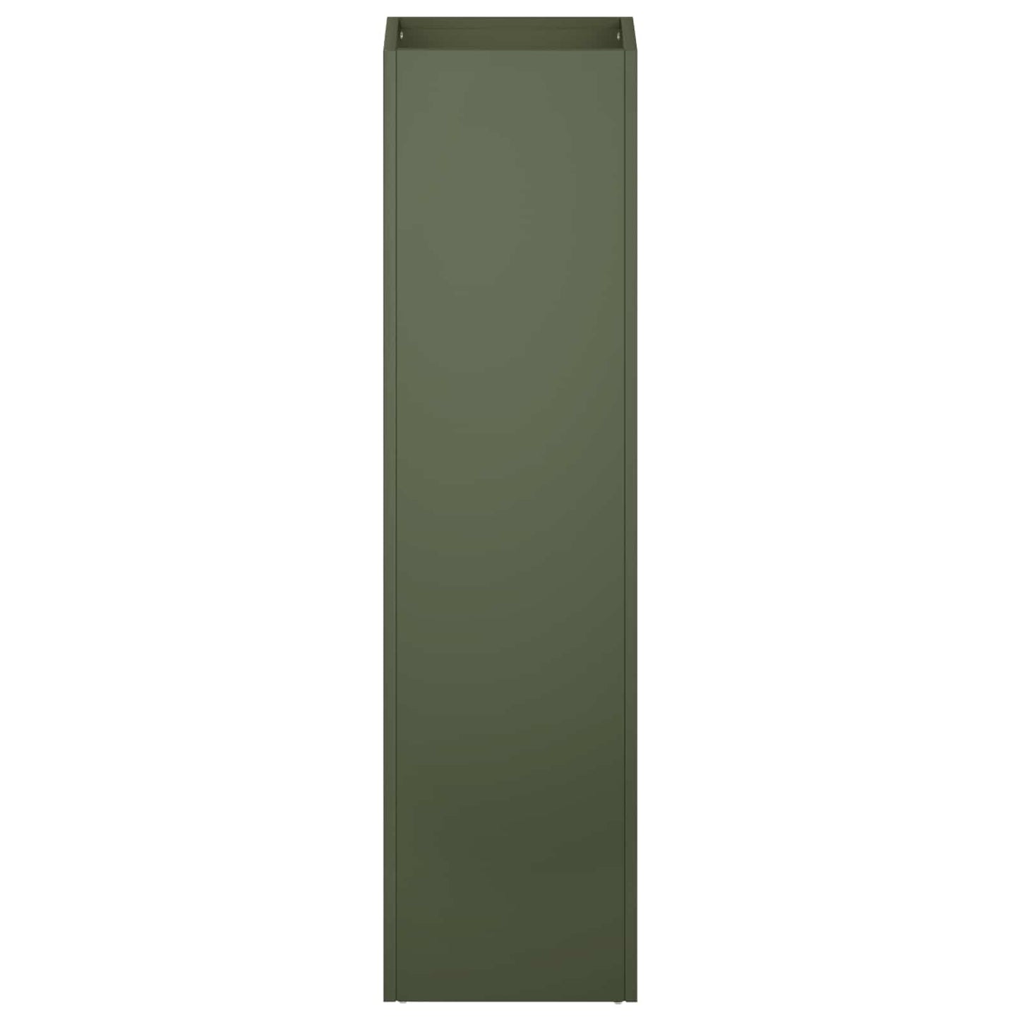 Plantenbak Olijfgroen 20 x 20 x 75 cm Koudgewalst staal