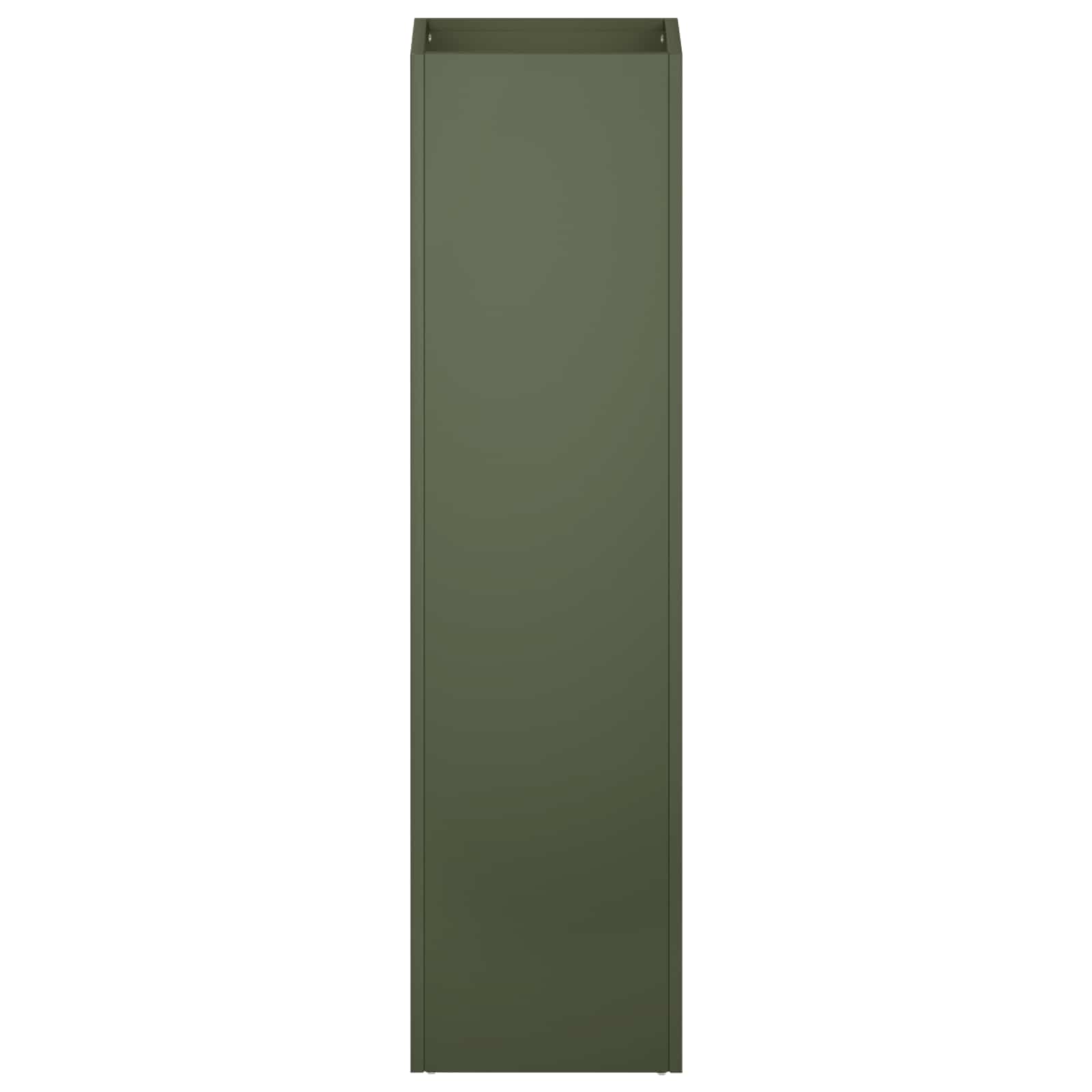 Plantenbak Olijfgroen 20 x 20 x 75 cm Koudgewalst staal