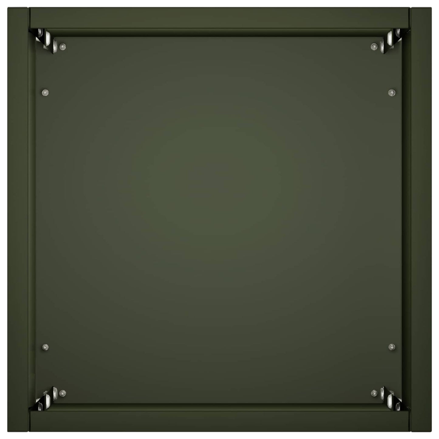 Plantenbak Olijfgroen 20 x 20 x 75 cm Koudgewalst staal