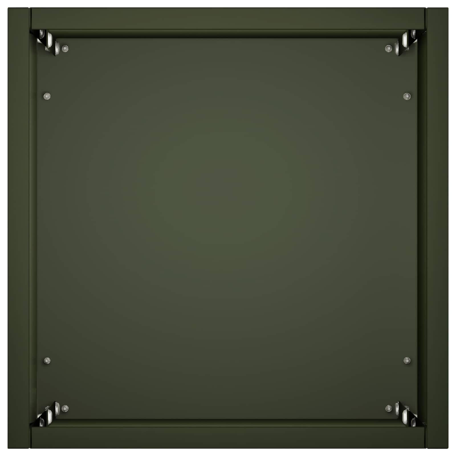 Plantenbak Olijfgroen 20 x 20 x 75 cm Koudgewalst staal
