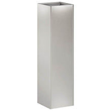 Plantenbak zilver 20 x 20 x 75 cm Roestvrij staal
