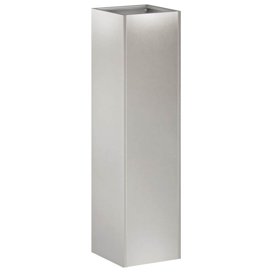 Plantenbak zilver 20 x 20 x 75 cm Roestvrij staal