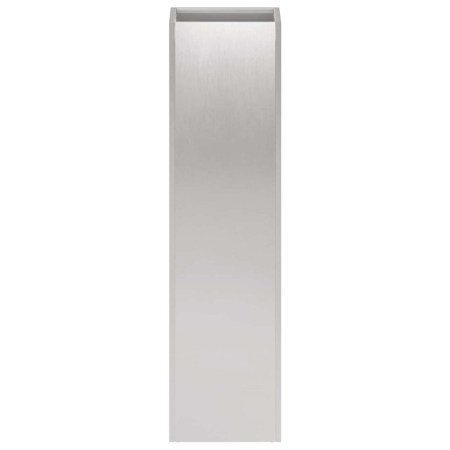 Plantenbak zilver 20 x 20 x 75 cm Roestvrij staal