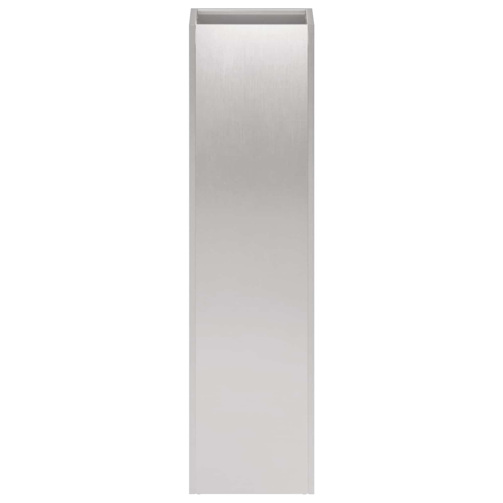 Plantenbak zilver 20 x 20 x 75 cm Roestvrij staal