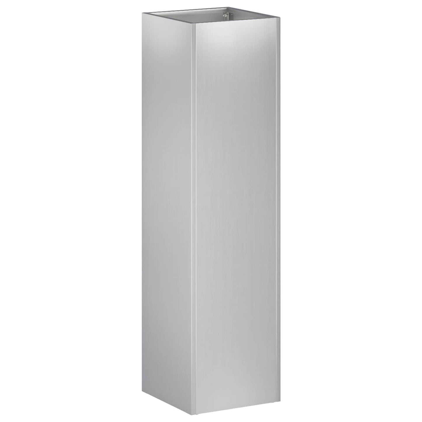 Plantenbak zilver 20 x 20 x 75 cm Gegalvaniseerd staal