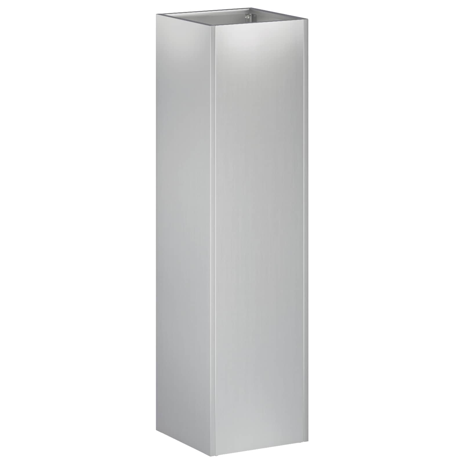 Plantenbak zilver 20 x 20 x 75 cm Gegalvaniseerd staal