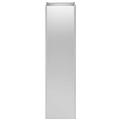 Plantenbak zilver 20 x 20 x 75 cm Gegalvaniseerd staal