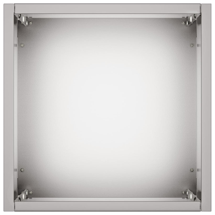 Plantenbak 2 st zilver 20 x 20 x 75 cm Gegalvaniseerd staal