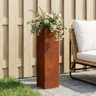 Plantenbak Roestkleurig 20 x 20 x 75 cm weervast staal