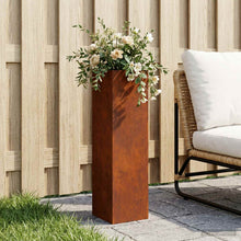 Plantenbak Roestkleurig 20 x 20 x 75 cm weervast staal