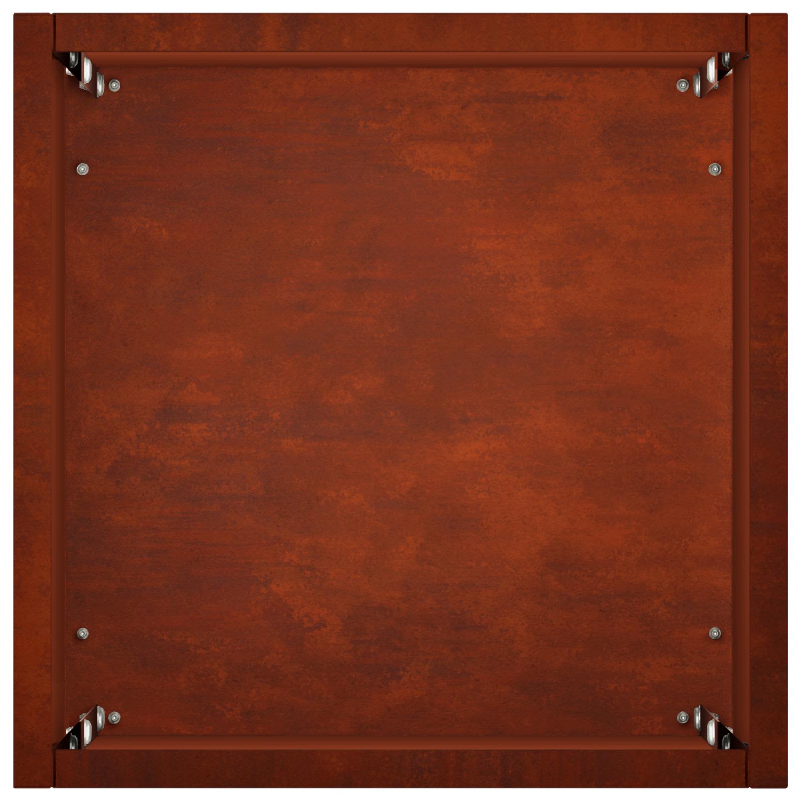 Plantenbak 2 st Roestkleurig 20 x 20 x 75 cm weervast staal
