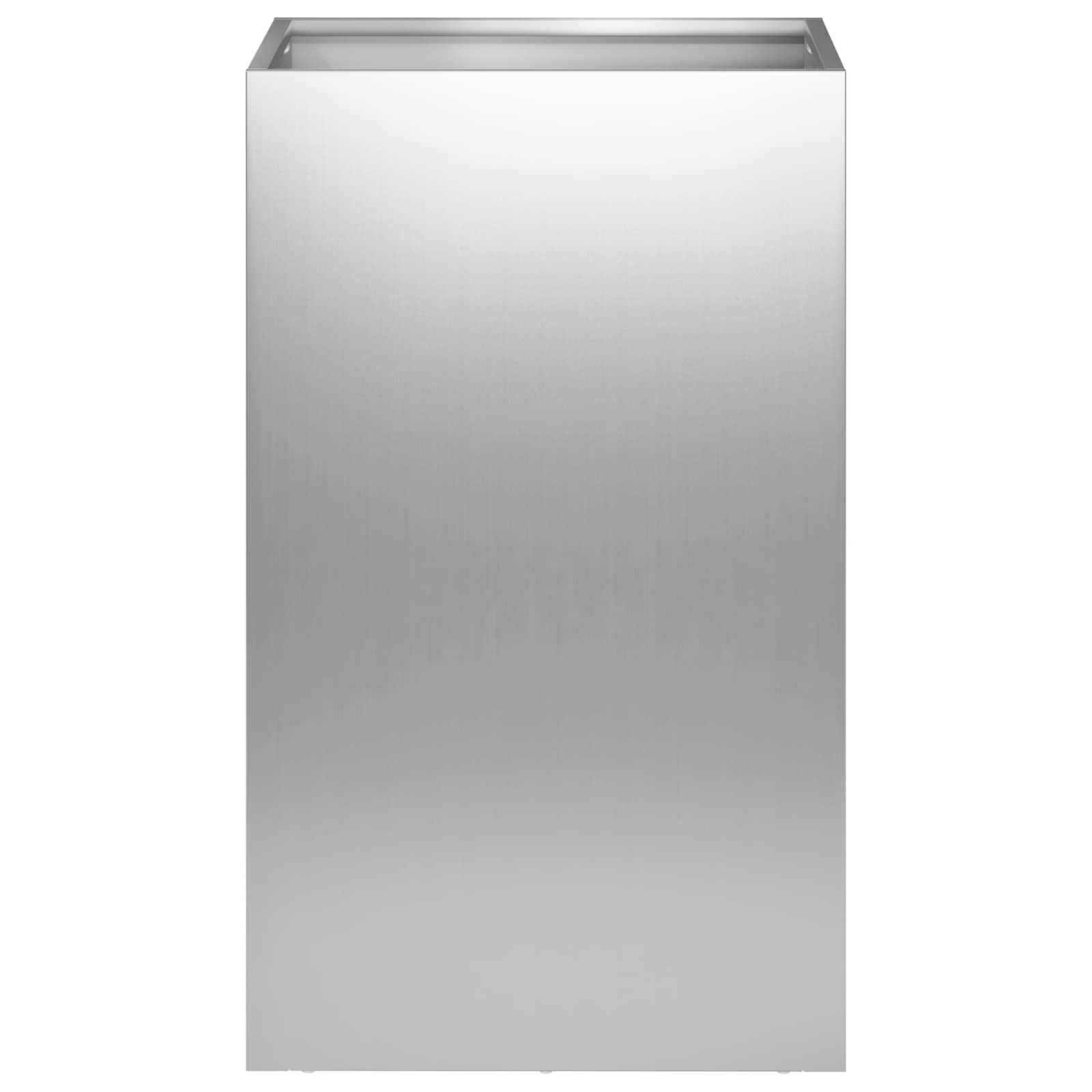 Plantenbak zilver 30 x 30 x 40 cm Gegalvaniseerd staal