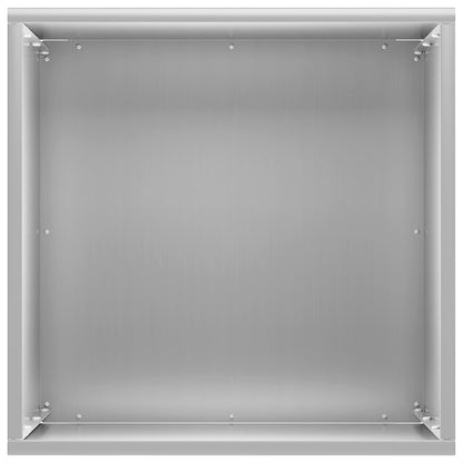 Plantenbak zilver 30 x 30 x 40 cm Gegalvaniseerd staal