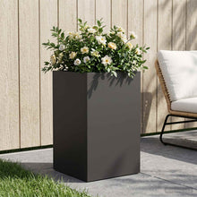 Plantenbak Zwart 30 x 30 x 50 cm Koudgewalst staal
