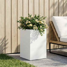 Plantenbak Wit 30 x 30 x 50 cm Koudgewalst staal