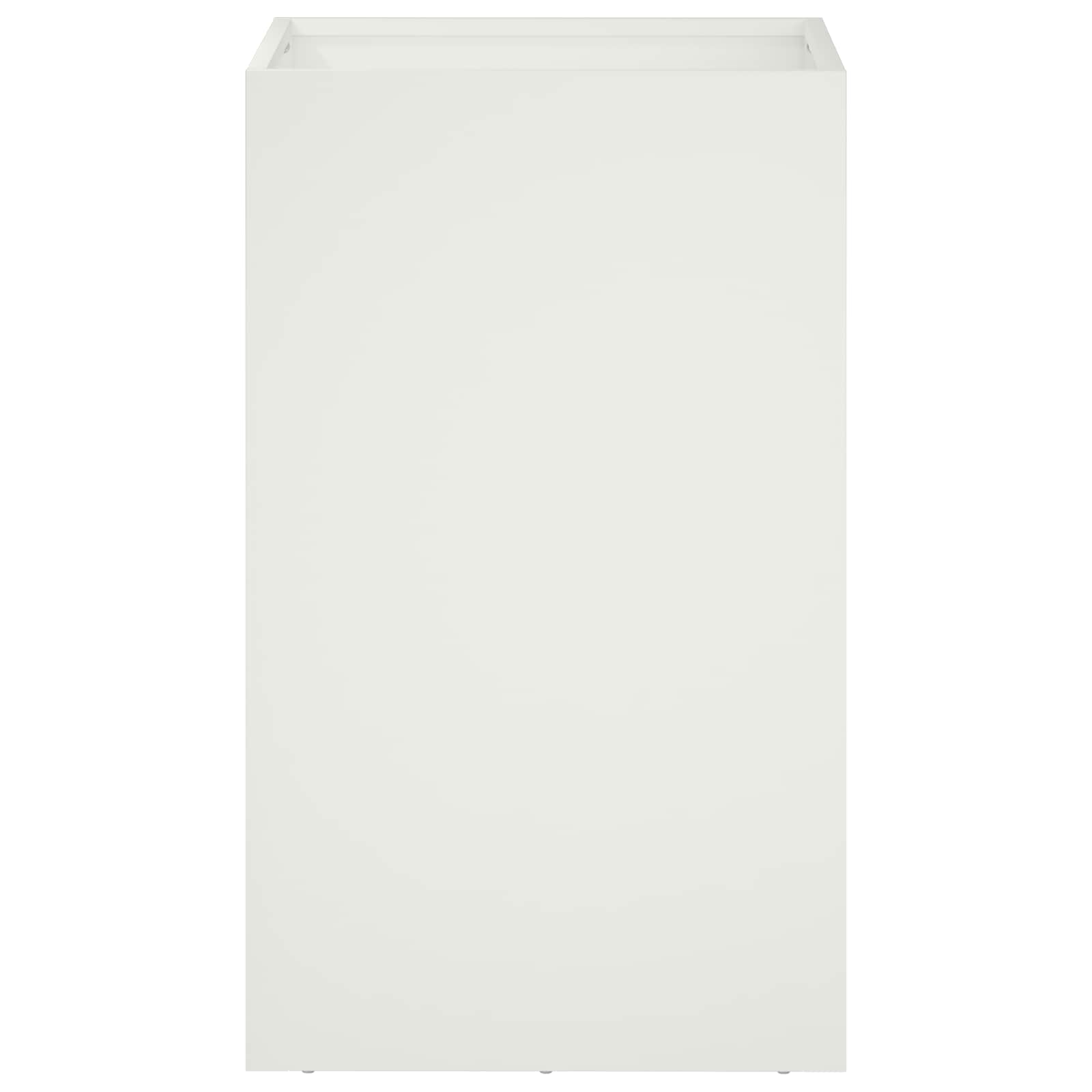 Plantenbak 2 st Wit 30 x 30 x 50 cm Koudgewalst staal