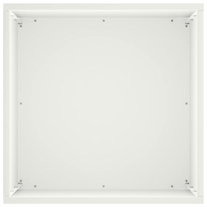 Plantenbak 2 st Wit 30 x 30 x 50 cm Koudgewalst staal