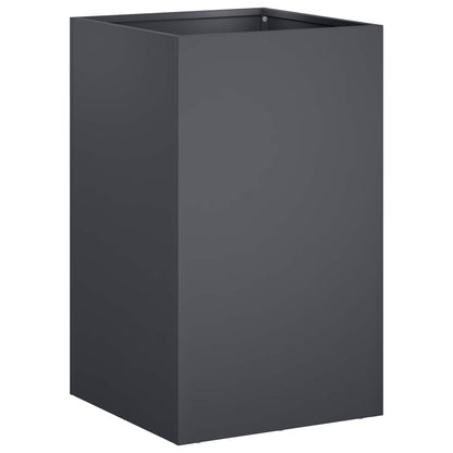 Plantenbak 2 st Antraciet 30 x 30 x 50 cm Koudgewalst staal