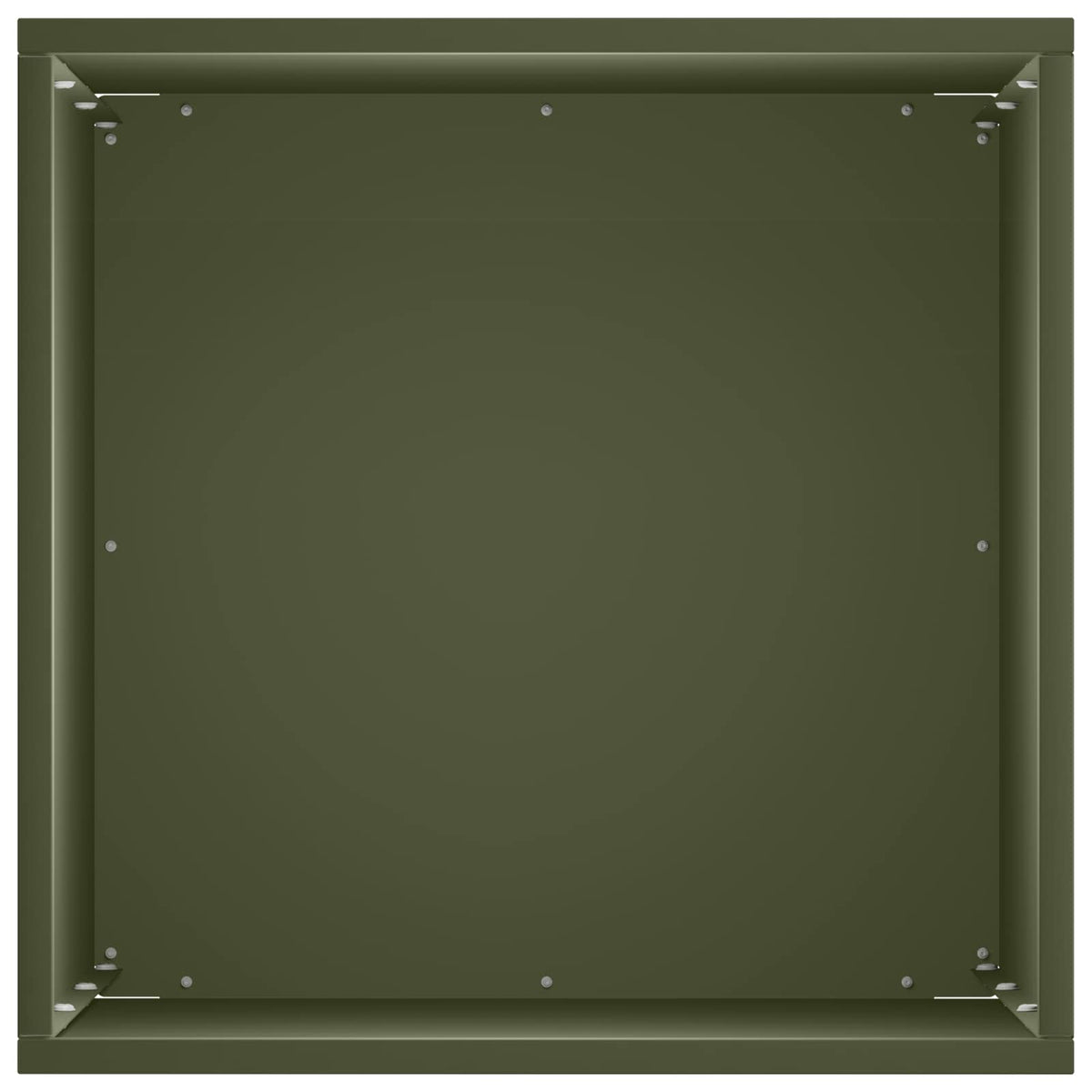 Plantenbak Olijfgroen 30 x 30 x 50 cm Koudgewalst staal