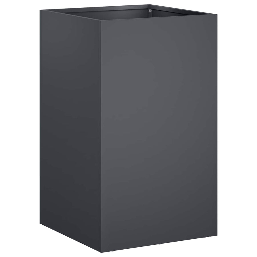 Plantenbak 2 st Antraciet 40 x 40 x 50 cm Koudgewalst staal