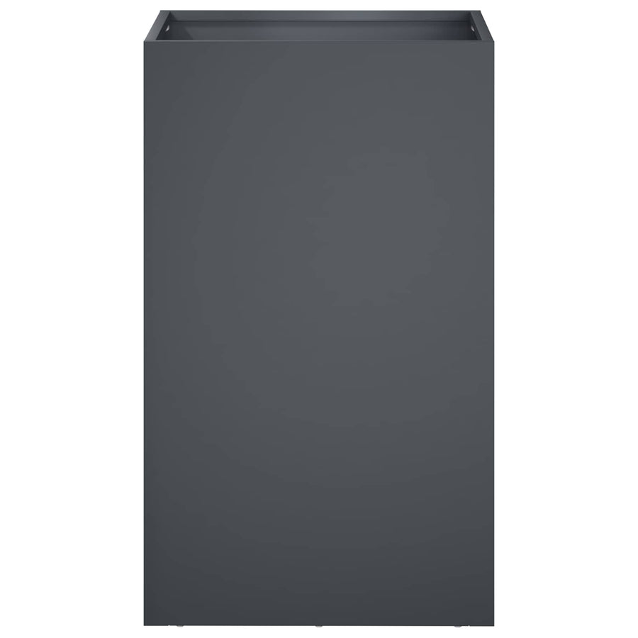 Plantenbak 2 st Antraciet 40 x 40 x 50 cm Koudgewalst staal