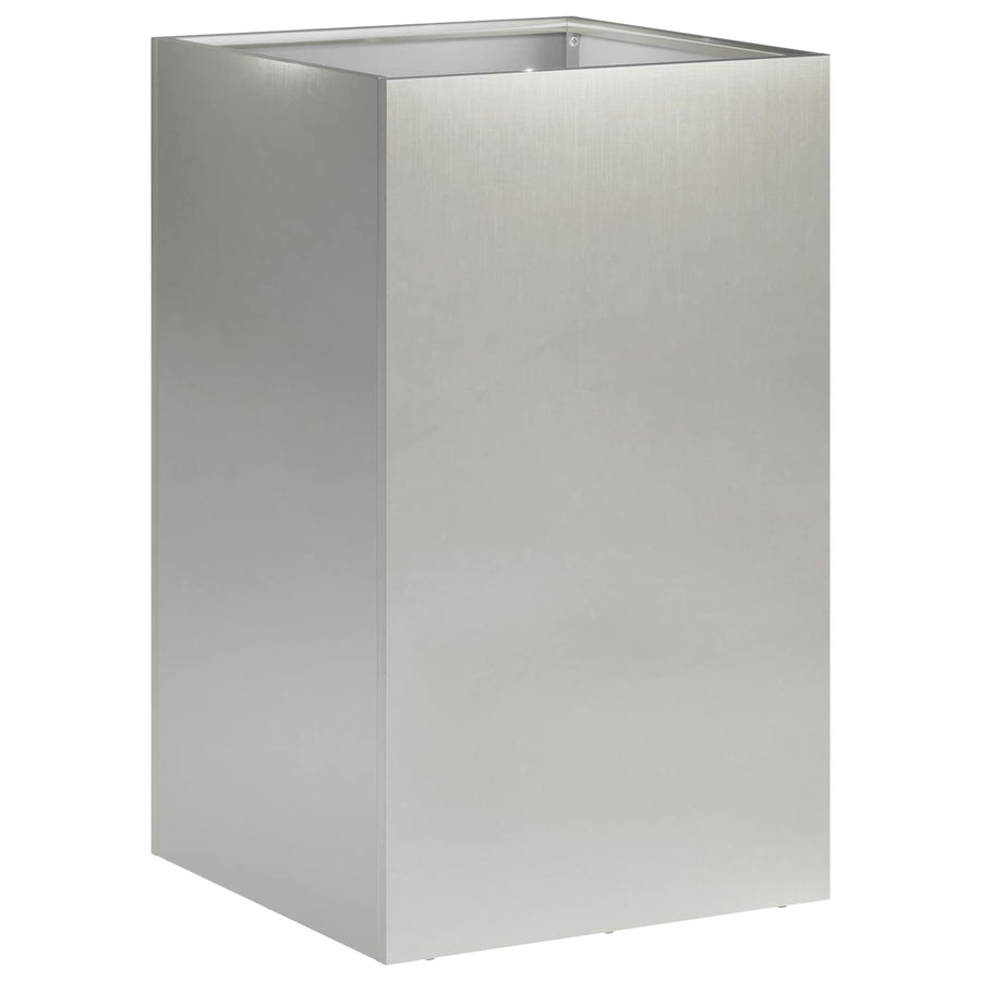Plantenbak 2 st zilver 40 x 40 x 50 cm Roestvrij staal