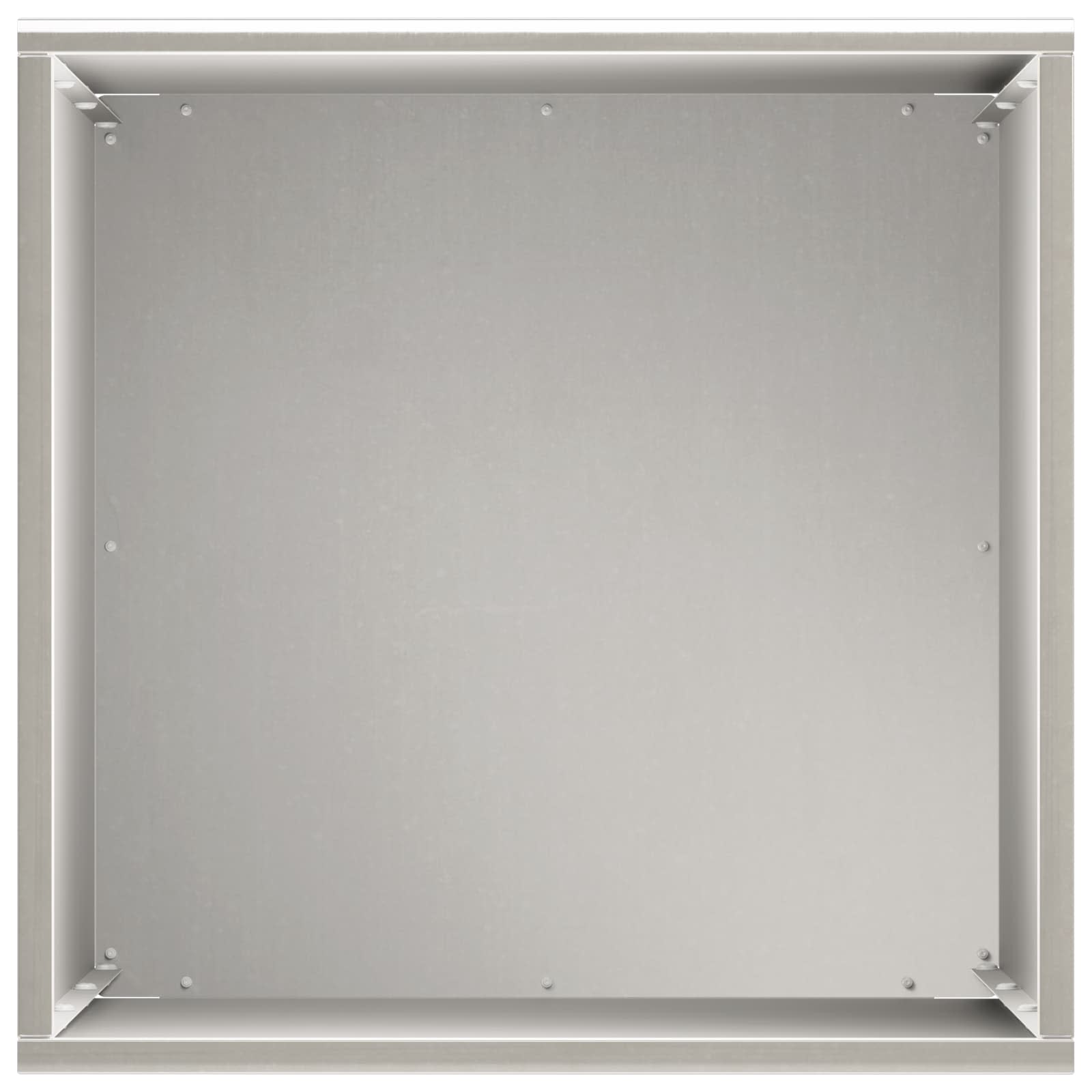 Plantenbak 2 st zilver 40 x 40 x 50 cm Roestvrij staal