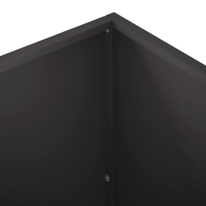 Plantenbak Zwart 40 x 40 x 75 cm Koudgewalst staal
