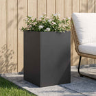 Plantenbak 40x40x75 cm koudgewalst staal zwart