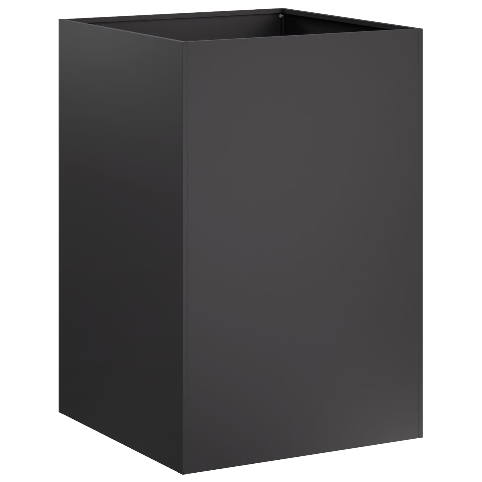 Plantenbak Zwart 40 x 40 x 75 cm Koudgewalst staal