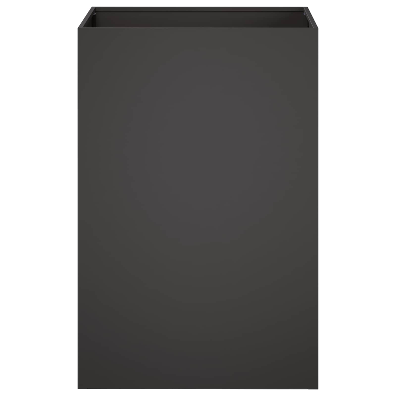 Plantenbak Zwart 40 x 40 x 75 cm Koudgewalst staal