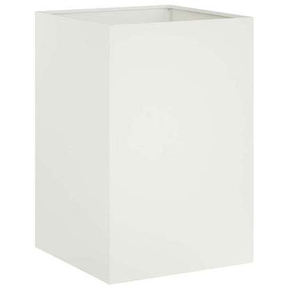 Plantenbak Wit 40 x 40 x 75 cm Koudgewalst staal