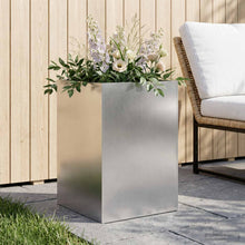 Plantenbak zilver 40 x 40 x 75 cm Roestvrij staal
