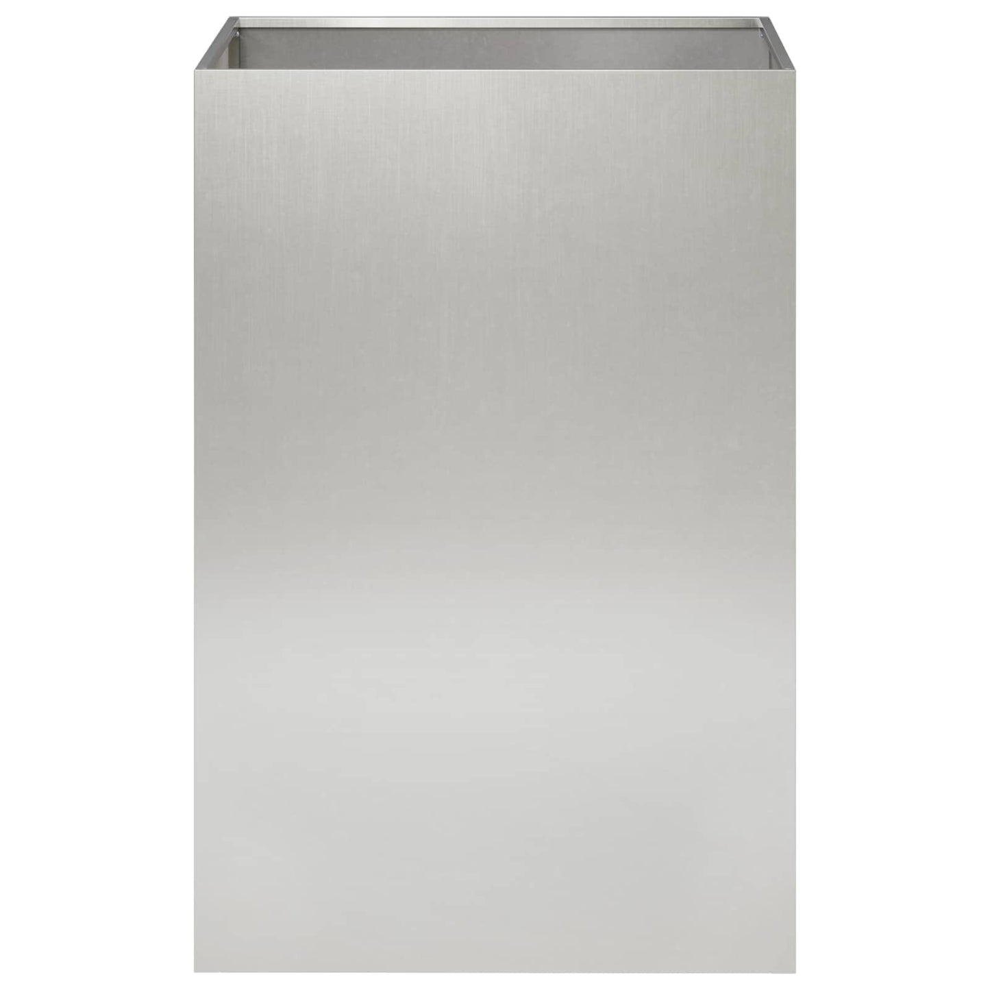 Plantenbak zilver 40 x 40 x 75 cm Roestvrij staal
