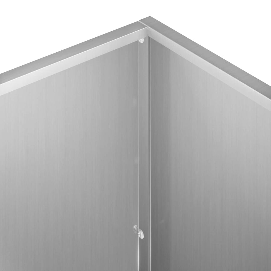 Plantenbak zilver 40 x 40 x 75 cm Gegalvaniseerd staal