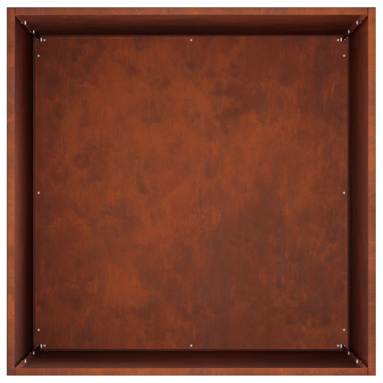 Plantenbak Roestkleurig 40 x 40 x 75 cm weervast staal